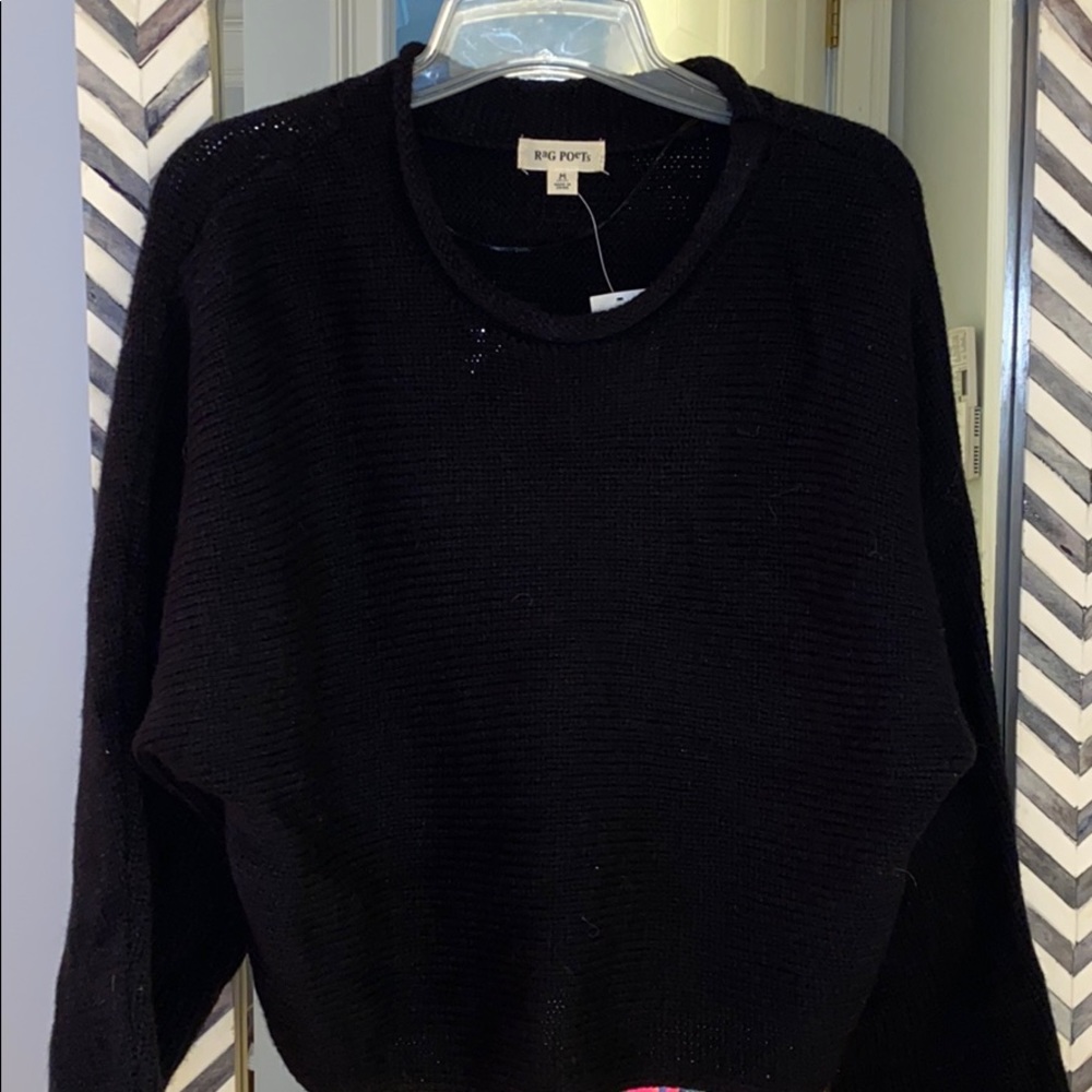 black sweater